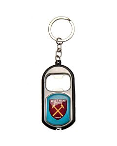 West Ham United FC Keyring Torch Bottle Opener Maznun Football