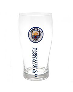 Manchester City FC Tulip Pint Glass Maznun Football