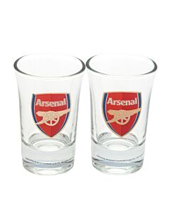 Arsenal FC 2pk Shot Glass Set Maznun Football