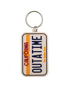 Back To The Future License Plate PVC Keyring Maznun Football