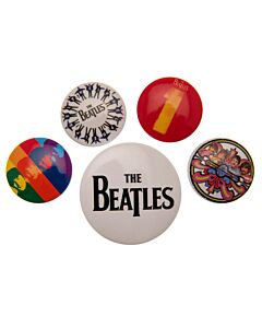 The Beatles 1 Album Button Badge Set Maznun Football