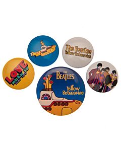 The Beatles Yellow Submarine Button Badge Set Maznun Football
