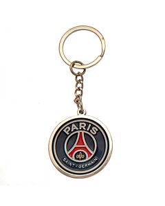 Paris Saint Germain FC Crest Keyring Maznun Football