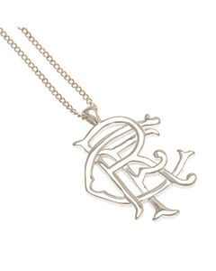 Rangers FC Sterling Silver Pendant & Chain Fixed Maznun Football