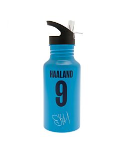 Manchester City FC 500ml Haaland Aluminium Drinks Bottle Maznun Football