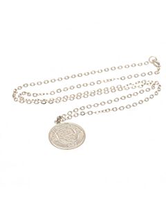 Manchester City FC Silver Plated Pendant & Chain Maznun Football