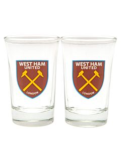 West Ham United FC 2pk Shot Glass Set Maznun Football