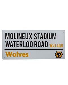 Wolverhampton Wanderers FC White Street Sign Maznun Football