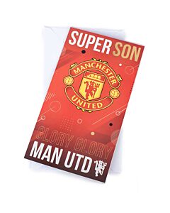 Manchester United FC Super Son Birthday Card Maznun Football