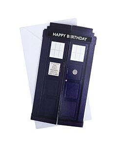 Doctor Who Tardis Birthday Card Maznun Football