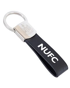 Newcastle United FC Leather Strap Keyring Maznun Football