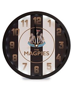 Newcastle United FC LED Stripe Wall Clock Maznun Football