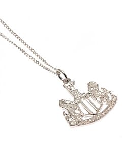 Newcastle United FC Sterling Silver Pendant & Chain Maznun Football