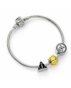 Harry Potter Silver Plated Bead Charm Bracelet Maznun Football