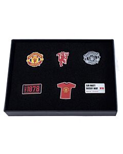 Manchester United FC 6pc Badge Set Maznun Football