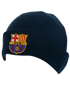 FC Barcelona Navy Cuff Beanie Maznun Football