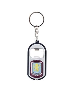 Aston Villa FC Keyring Torch Bottle Opener Maznun Football