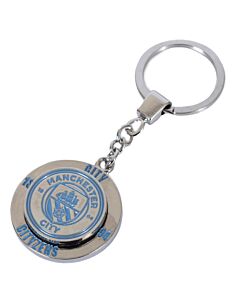 Manchester City FC Fidget Spinner Keyring Maznun Football