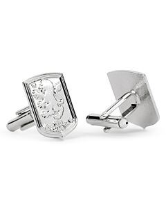 Aston Villa FC Silver Plated Formed Cufflinks Maznun Football