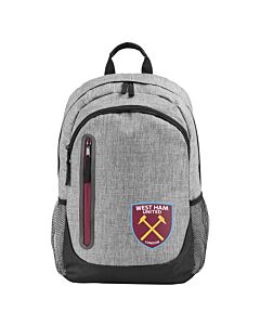 West Ham United FC Heather Grey Backpack Maznun Football