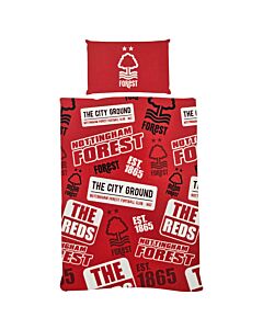 Nottingham Forest FC Patch Single Duvet Maznun Football