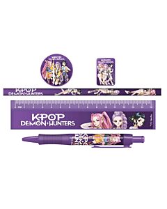 K-Pop Demon Hunters 5pc Stationery Set Maznun Football