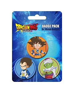 Dragon Ball Z 3 Button Badges Maznun Football