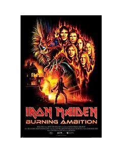 Iron Maiden Burning Ambition Poster 88 Maznun Football