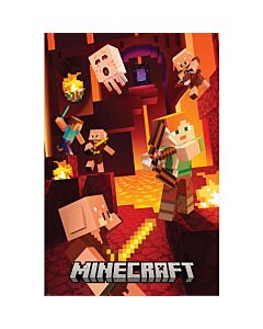 Minecraft Cinematic Piglins Poster 76 Maznun Football
