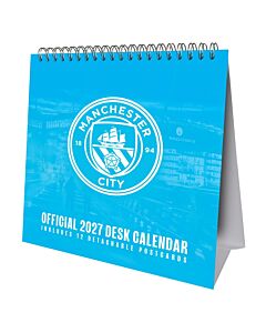 Manchester City FC Desktop Calendar 2027 Maznun Football