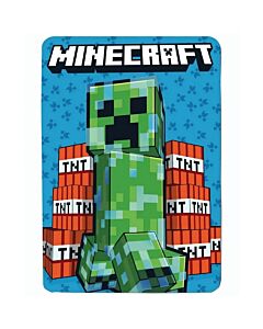 Minecraft Creeper Fleece Blanket Maznun Football