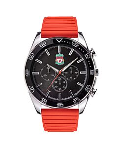 Liverpool FC Mens Silicone Strap Chronograph Watch Maznun Football