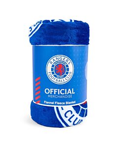 Rangers FC Multi Crest Fleece Blanket Maznun Football