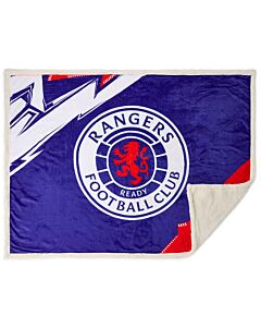 Rangers FC Geo Sherpa Fleece Blanket Maznun Football