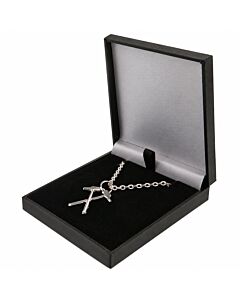 West Ham United FC Silver Plated Boxed Hammers Pendant Maznun Football