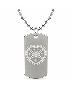 Hearts FC Engraved Dog Tag & Chain Maznun Football