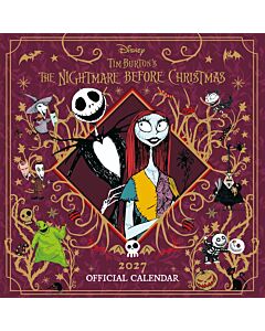 The Nightmare Before Christmas Square Calendar 2027 Maznun Football