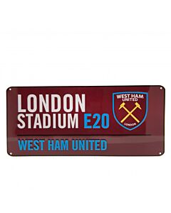 West Ham United FC Colour Street Sign-111916
