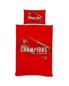 Liverpool FC Champions Of Europe Single Duvet Set-166398