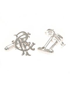 Rangers FC Sterling Silver Scroll Crest Cufflinks-35906