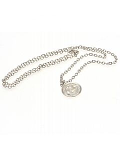 Celtic FC Silver Plated Pendant & Chain-5070 Maznun Football