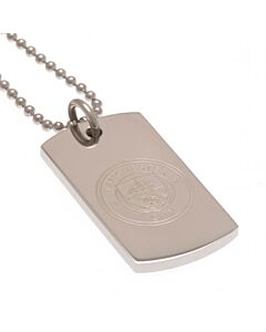 Manchester City FC Engraved Dog Tag & Chain-112517