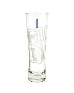 FC Barcelona Etched Crest Tall Beer Glass-20094
