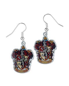 Harry Potter Silver Plated Gryffindor Hook Earrings-153381