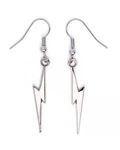Harry Potter Silver Plated Lightning Bolt Hook Earrings-167910