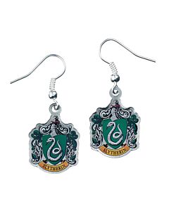 Harry Potter Silver Plated Slytherin Hook Earrings-153382