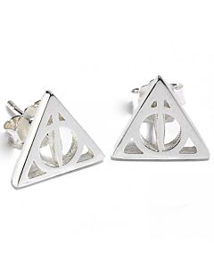 Harry Potter Sterling Silver Deathly Hallows Stud Earrings-167311