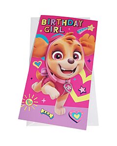 Paw Patrol Birthday Card Girl-103270