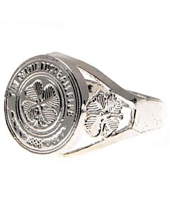 Celtic FC Silver Plated Crest Ring Large-6007