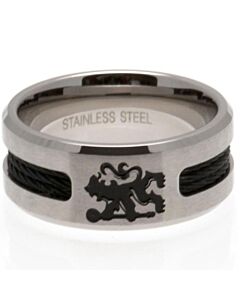 Chelsea FC Black Inlay Ring Medium-22978